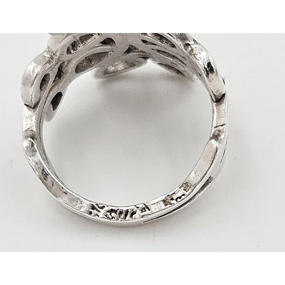 Taxco Jewelry Designer Taxco Sterling Unisex Ring Eagle 3 Stamped Signed 1960s