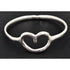 Techau Denmark Jewelry Designer Techau Denmark Sterling Silver Heart Bangle Bracelet