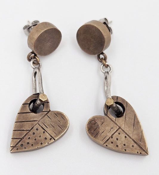 Thomas Mann Designs Jewelry Thomas Mann Designs Sterling Modernist Heart Earrings #1