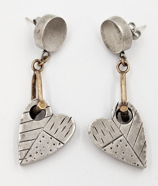 Thomas Mann Designs Jewelry Thomas Mann Designs Sterling Modernist Heart Earrings #2