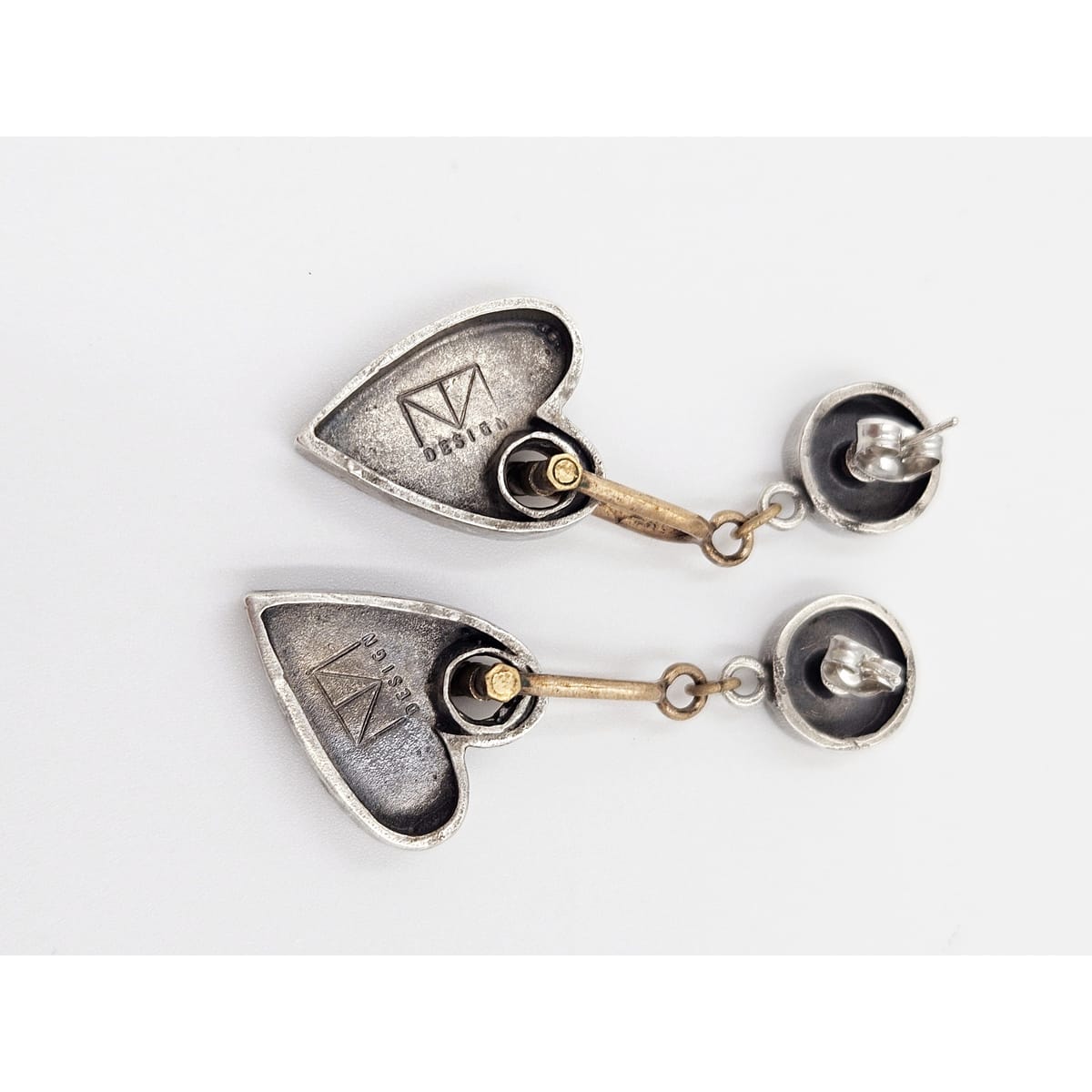 Thomas Mann Designs Jewelry Thomas Mann Designs Sterling Modernist Heart Earrings 