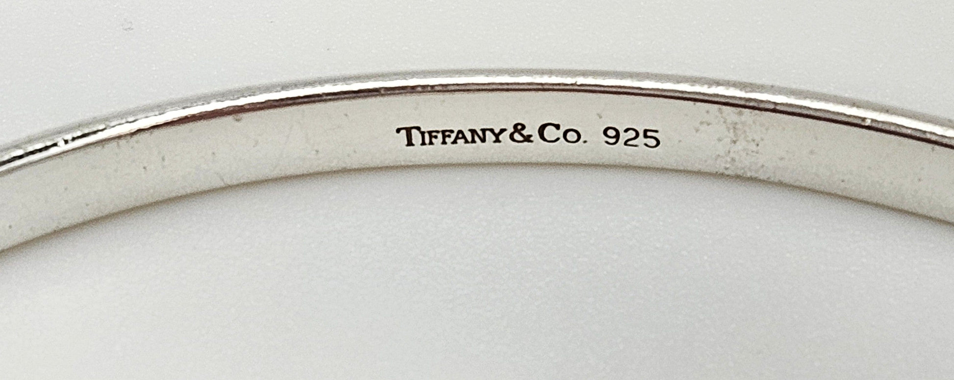 Tiffany & Co. Jewelry Vintage Tiffany & Co  Solid Sterling Silver Modernist Bangle Bracelet