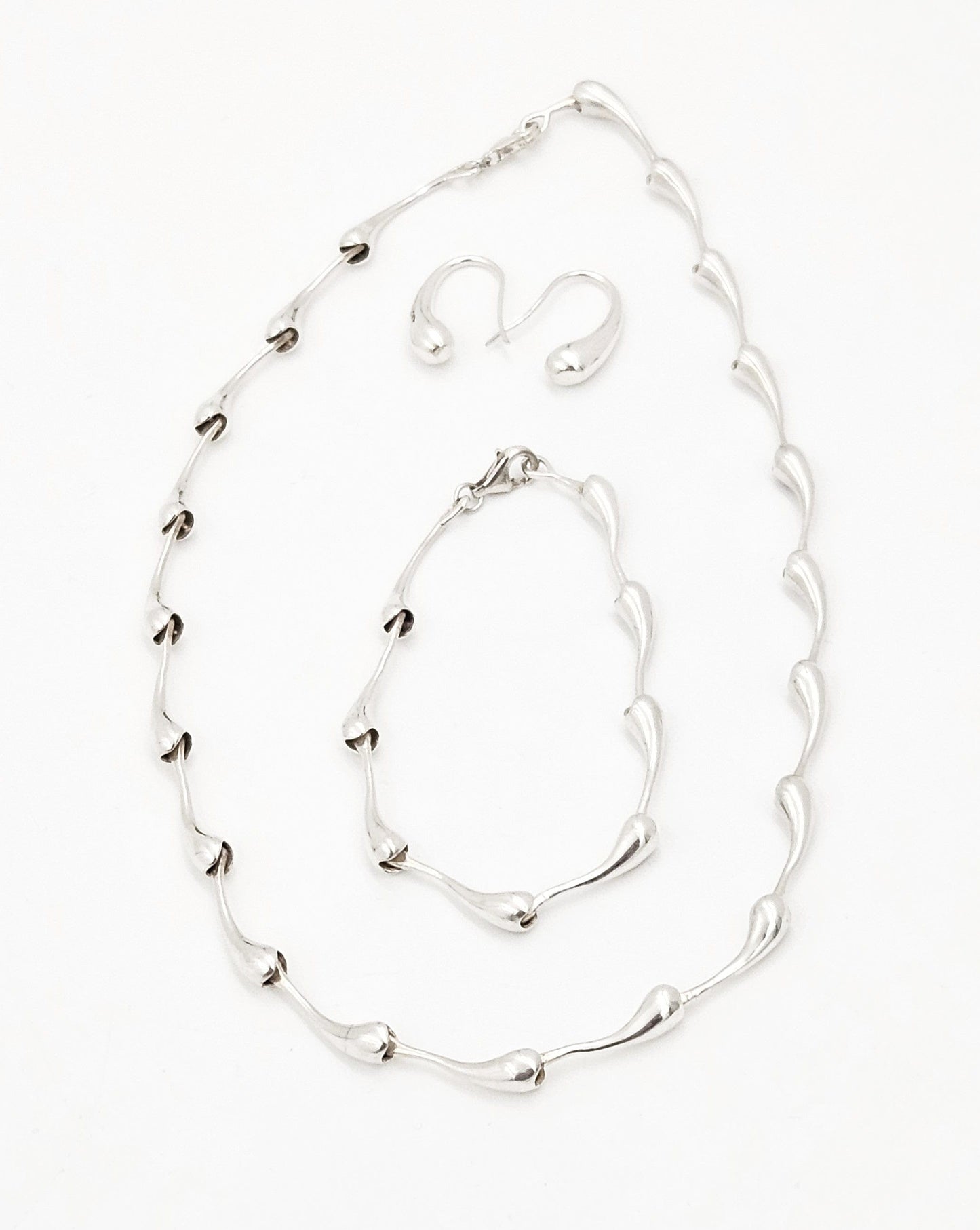 TMCMH Jewelry Sterling Necklace Bracelet Earrings SET