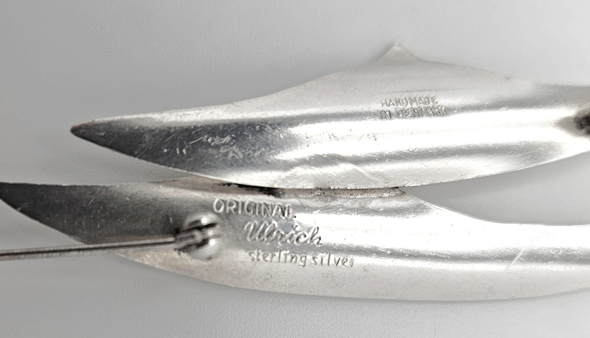 Ulrich Design Jewelry Denmark Ulrich Design Retro Atomic Modernist Sterling Silver Brooch Ca. 1950s