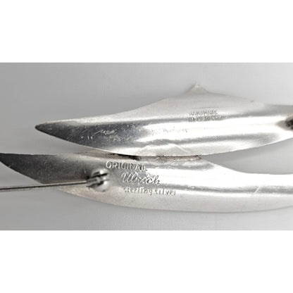 Ulrich Design Jewelry Denmark Ulrich Design Retro Atomic Modernist Sterling Silver Brooch Ca. 1950s