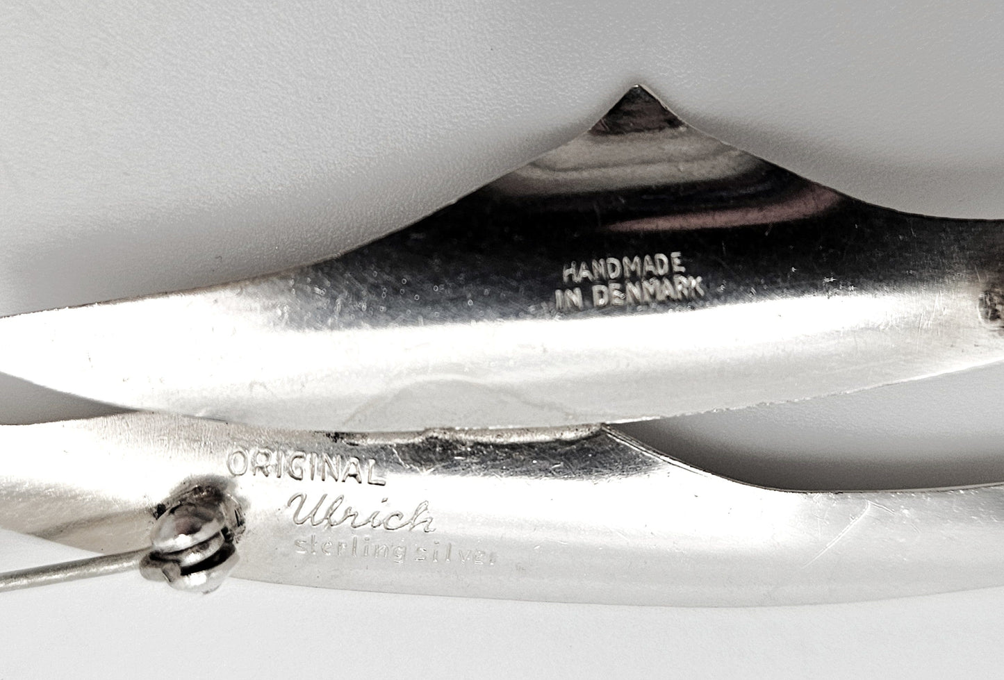 Ulrich Design Jewelry Denmark Ulrich Design Retro Atomic Modernist Sterling Silver Brooch Ca. 1950s