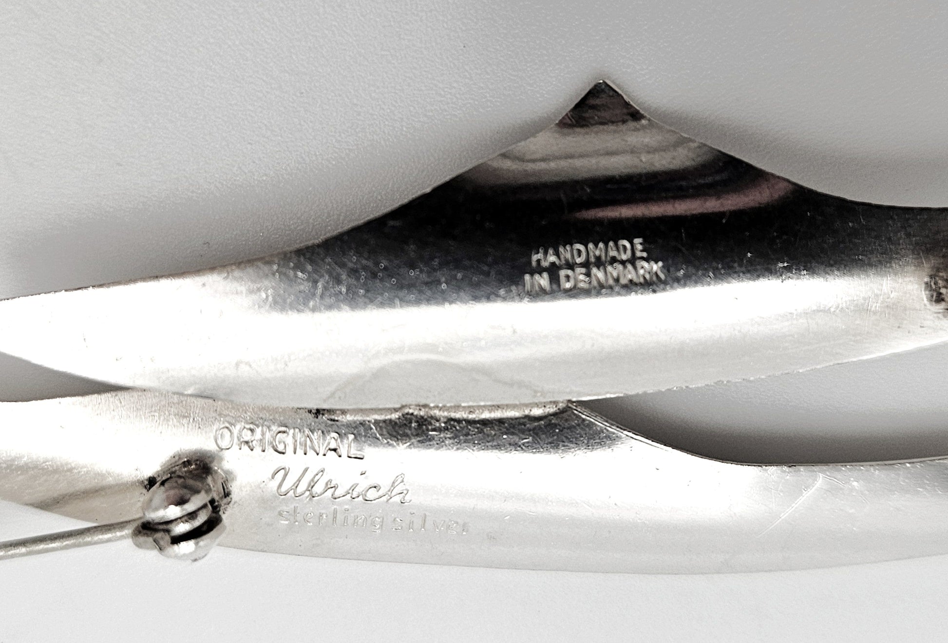 Ulrich Design Jewelry Denmark Ulrich Design Retro Atomic Modernist Sterling Silver Brooch Ca. 1950s