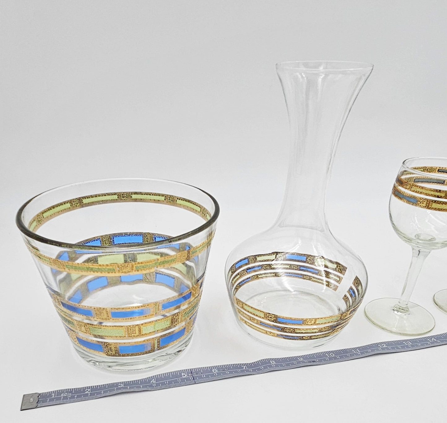 Vintage Barware Barware Vintage Ice Bucket Glasses Set