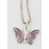 Volmer Bahner Jewelry Danish Designer Volmer Bahner Sterling & Enamel Butterfly Necklace 1950s