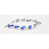 Volmer Bahner Jewelry Danish Designer Volmer Bahner Sterling & Enamel Flower Link Bracelet 1940s