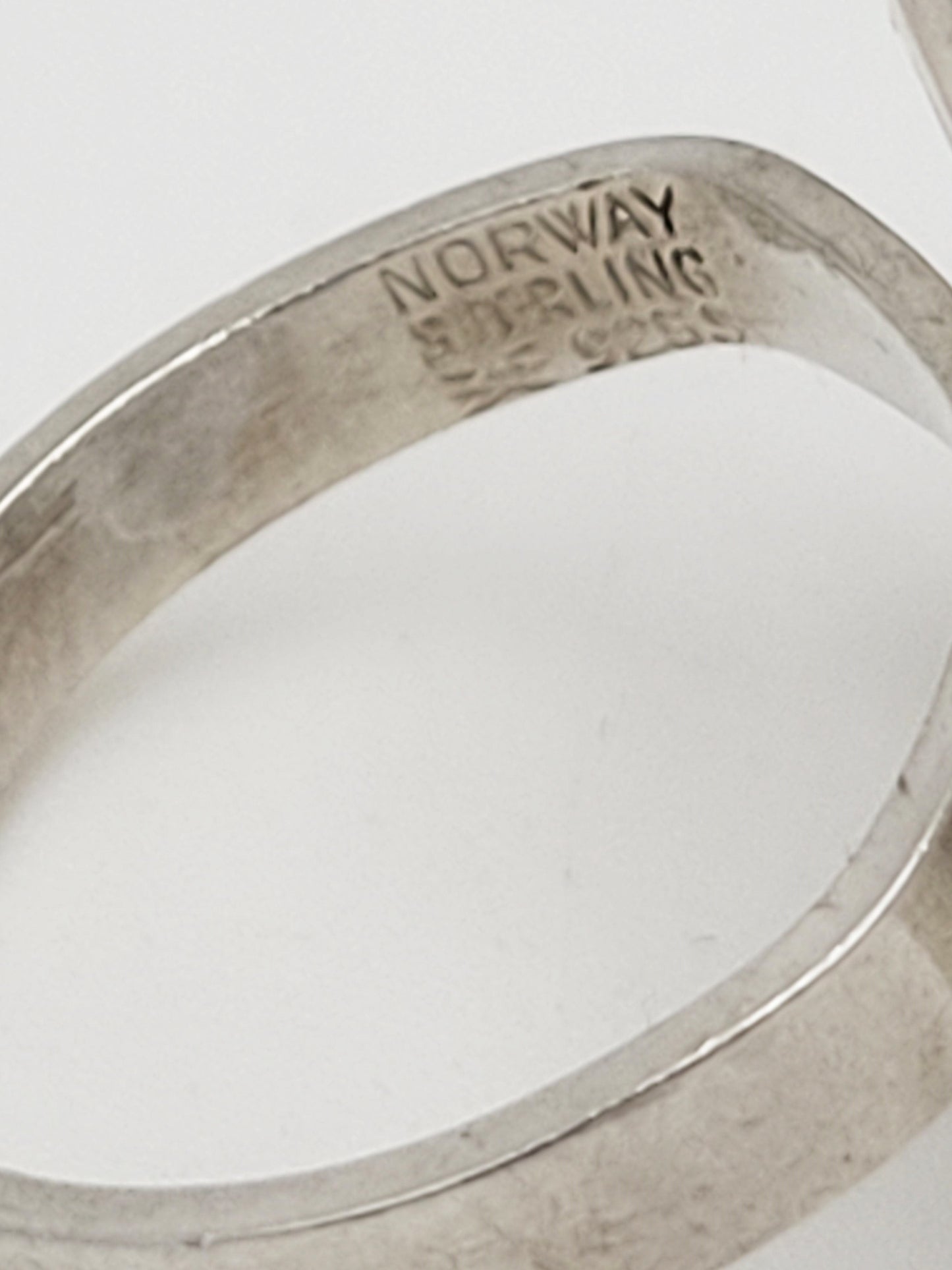 Aksel Holmsen Jewelry A Holmsen Norway Sterling Enamel Modernist Cocktail Statement Ring 1960s