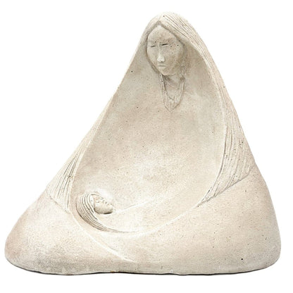 Austin Productions Sculpture Vintage Austin Productions Acoma Series The Gatherer Ceramic Sculpture Circa 1989