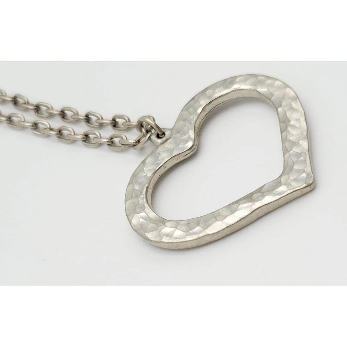 Bent Larsen Jewelry Bent Larsen Designs Denmark Pewter Heart Pendant Necklace 