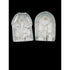 Blenko Bookends Vintage Clear Blenko Glass Clear Elephant Head & Tail Bookend Set Mint Cond