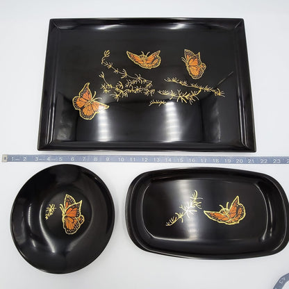 Couroc Serveware Couroc Melamine Butterfly Server Set - New Pics with Glassware
