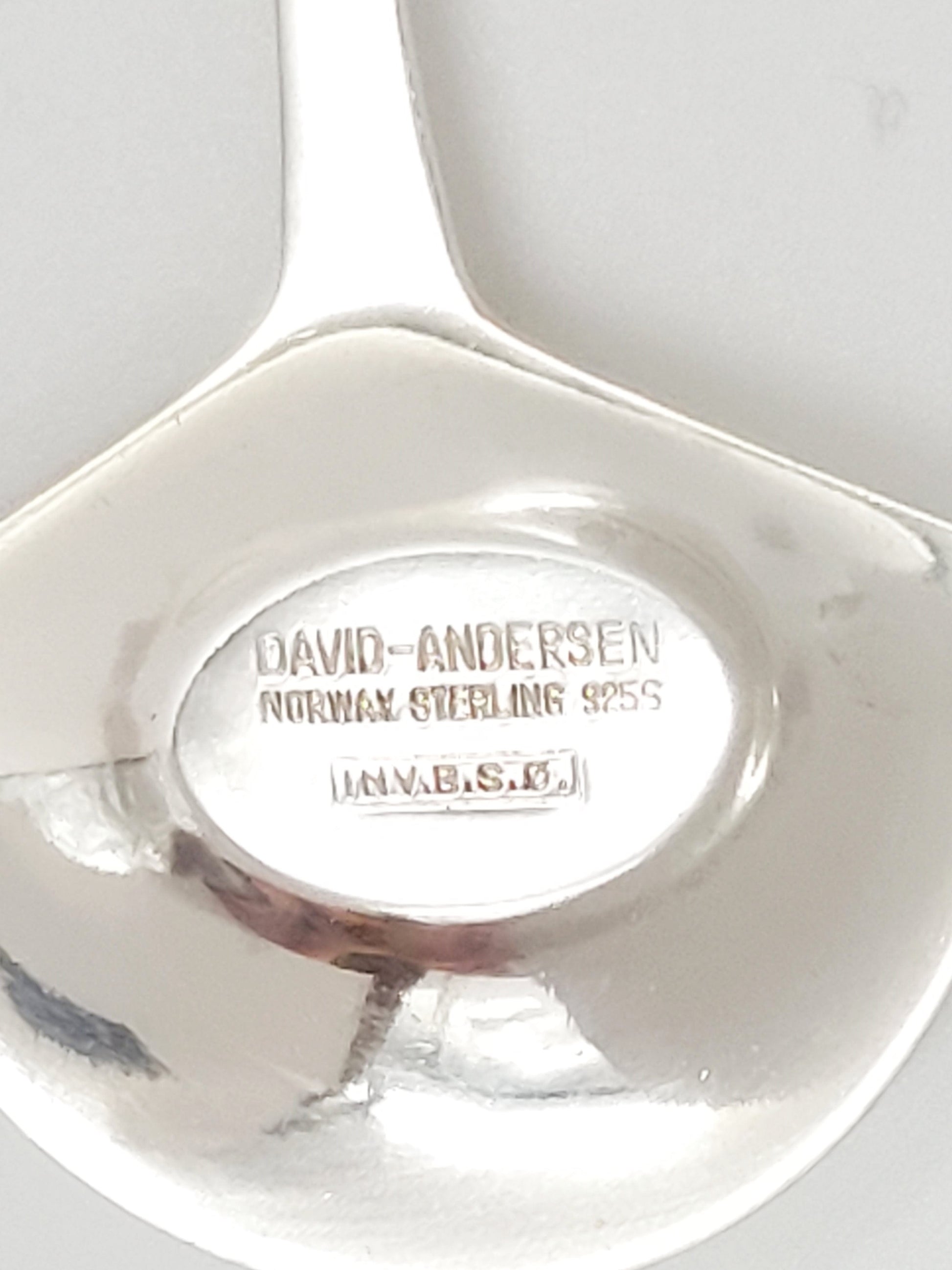 David Andersen Jewelry Norwegian Designer Bjorn Ostern David Andersen Sterling Enamel Necklace 1960s