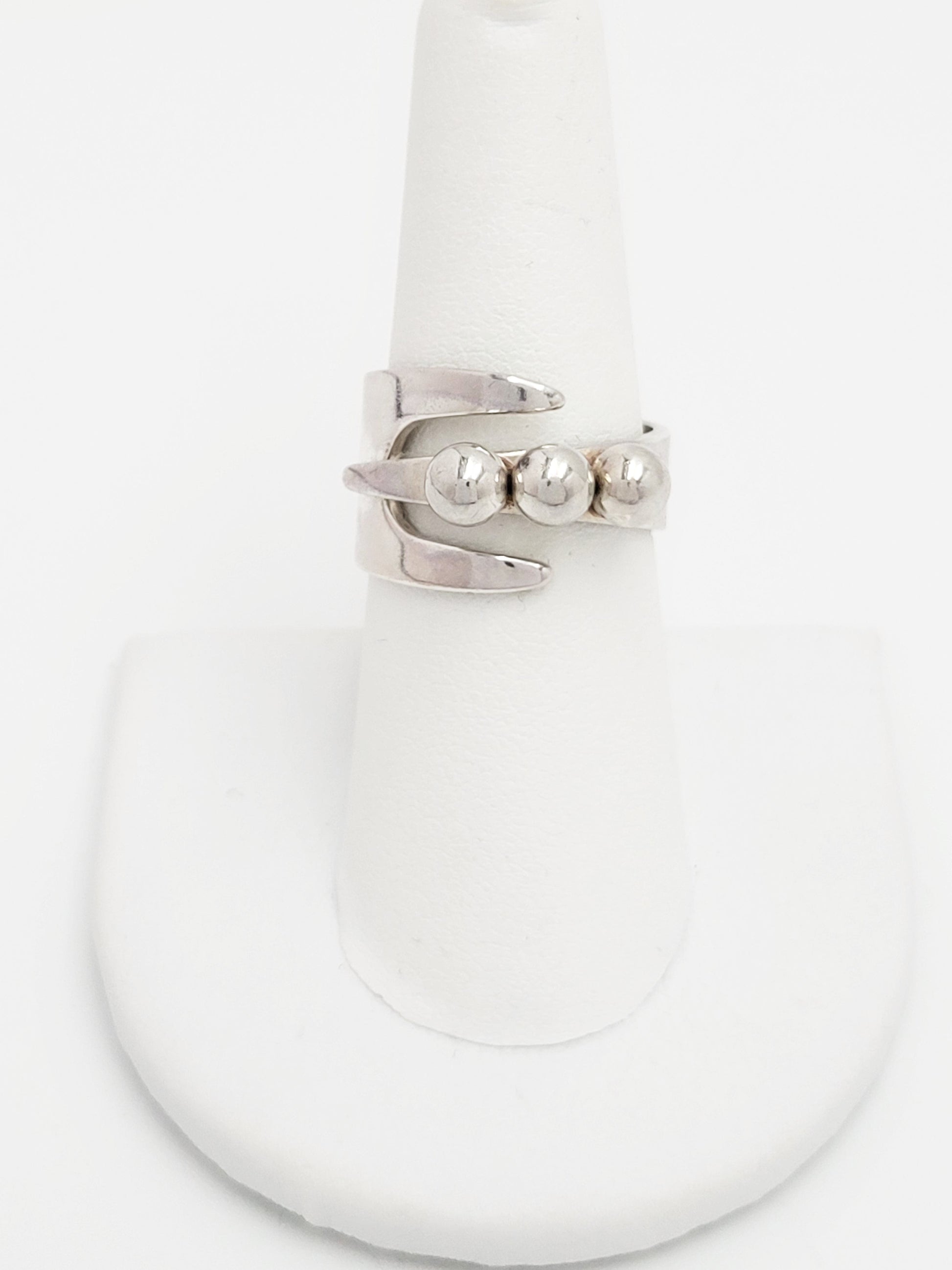 David Andersen Jewelry Norwegian Designer David Andersen Sterling Bypass Wrap Ring 1940/50s