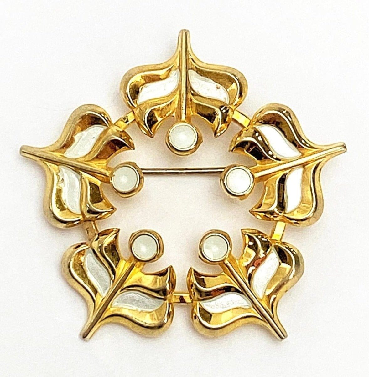 David Andersen Jewelry Norwegian Designer David Andersen Sterling & Enamel Modernist Retro Pin 1960s