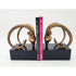 Dolbi Cashier Bookends Dolbi Cashier Brass Ibex Antelope Rams Head Sculptural Art Deco Bookends