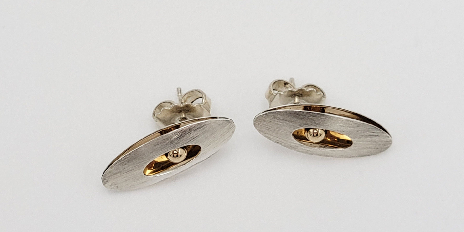 Vintage Sterling Silver Modernist Abstract Cut Out Cufflinks 