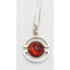 Einer Fehrn Jewelry Denmark Einer Fehrn Sterling & Amber Modernist Pendant Necklace 1960&