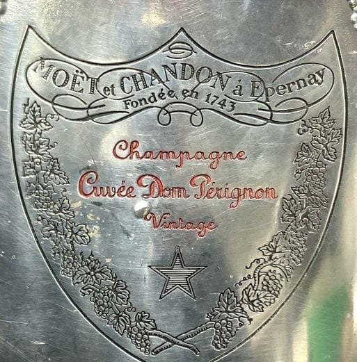 Etain Dom Perignon Barware Rare Vintage Moet Chandon Dom Perignon DBL Magnum Champagne Cooler