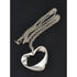 Georg Jensen Jewelry Retired Georg Jensen Denmark Sterling XL Modernist Heart Necklace 
