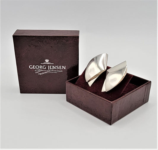 Georg Jensen Jewelry VTG Georg Jensen Denmark Nanna Ditzel Design #200 Sterling Earrings Original Box