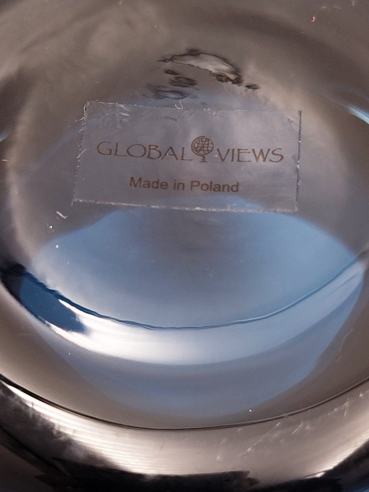 Global Views Home Decor Designer Global Views Large 2 Piece Blown Glass Amber Over Cobalt Vase 2018