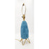 Gonder Bradley Lamp Lighting Gonder-Bradley Retro Turquoise Ceramic & Brass Hairpin Table Lamp 1960s