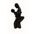 Haeger Sculpture VNTG Haeger Art Pottery Lovers Dancing Couple 16" Glossy Black Ceramic Sculpture