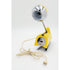 Hamilton Industries Lighting Hamilton Industries Yellow & Chrome Fold Up Eyeball Desk Task Lamp 1960&