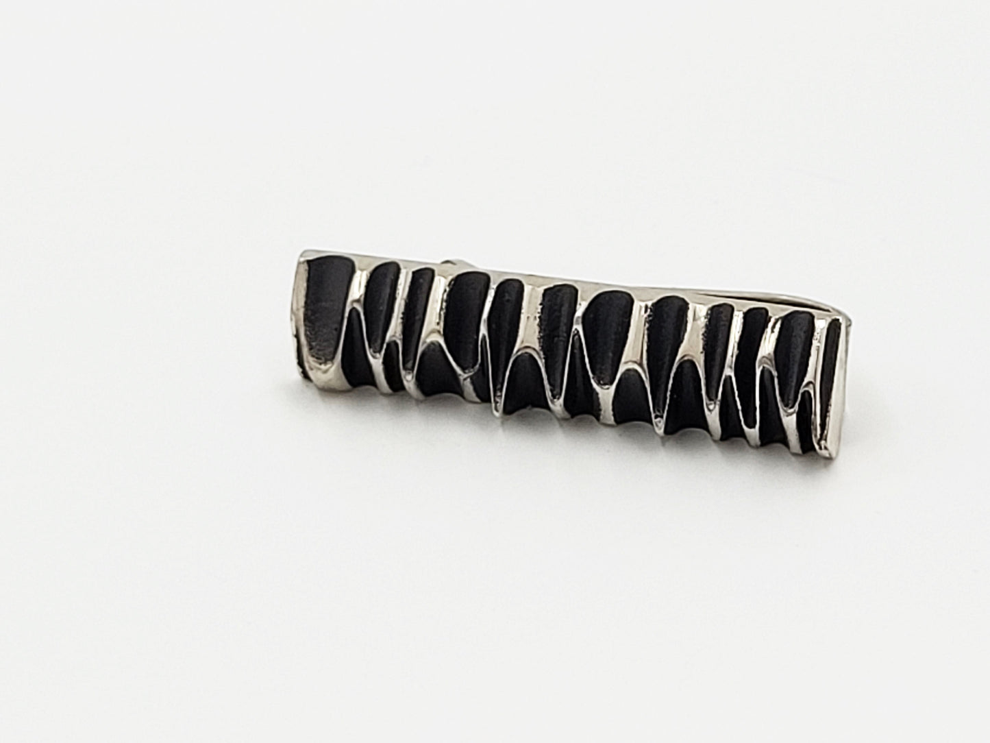 Harold Fithian Jewelry Superb Harold Fithian Sterling Abstract Brutalist Money/Tie Clip 1960s RARE