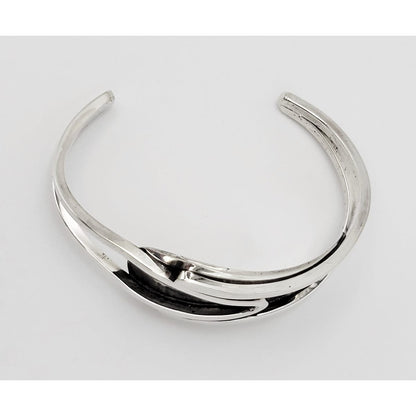 Henry Steig Jewelry Iconic Designer Henry Steig Sterling Abstract Modernist Studio Cuff Rare 1950s