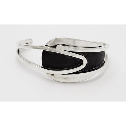 Henry Steig Jewelry Iconic Designer Henry Steig Sterling Abstract Modernist Studio Cuff Rare 1950s