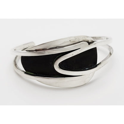 Henry Steig Jewelry Iconic Designer Henry Steig Sterling Abstract Modernist Studio Cuff Rare 1950s