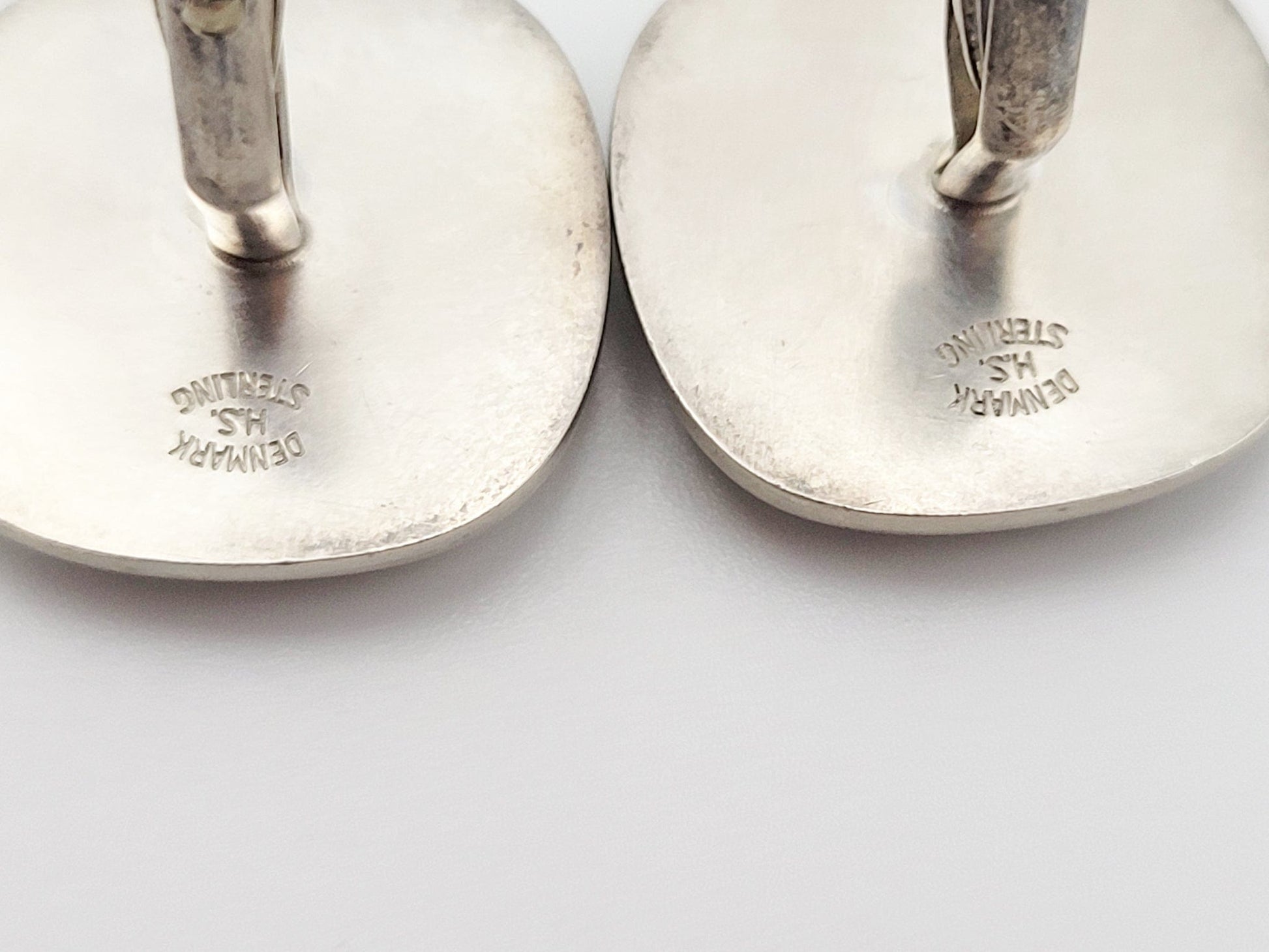 Hermann Siersbol Jewelry Designer Hermann Siersbol Denmark Angels Sterling Enamel Cufflinks 40s/50s