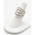 Ilaria Peru Jewelry Designer Ilaria Peru Sterling Silver & White Lucite Statement Cocktail Ring 1990&