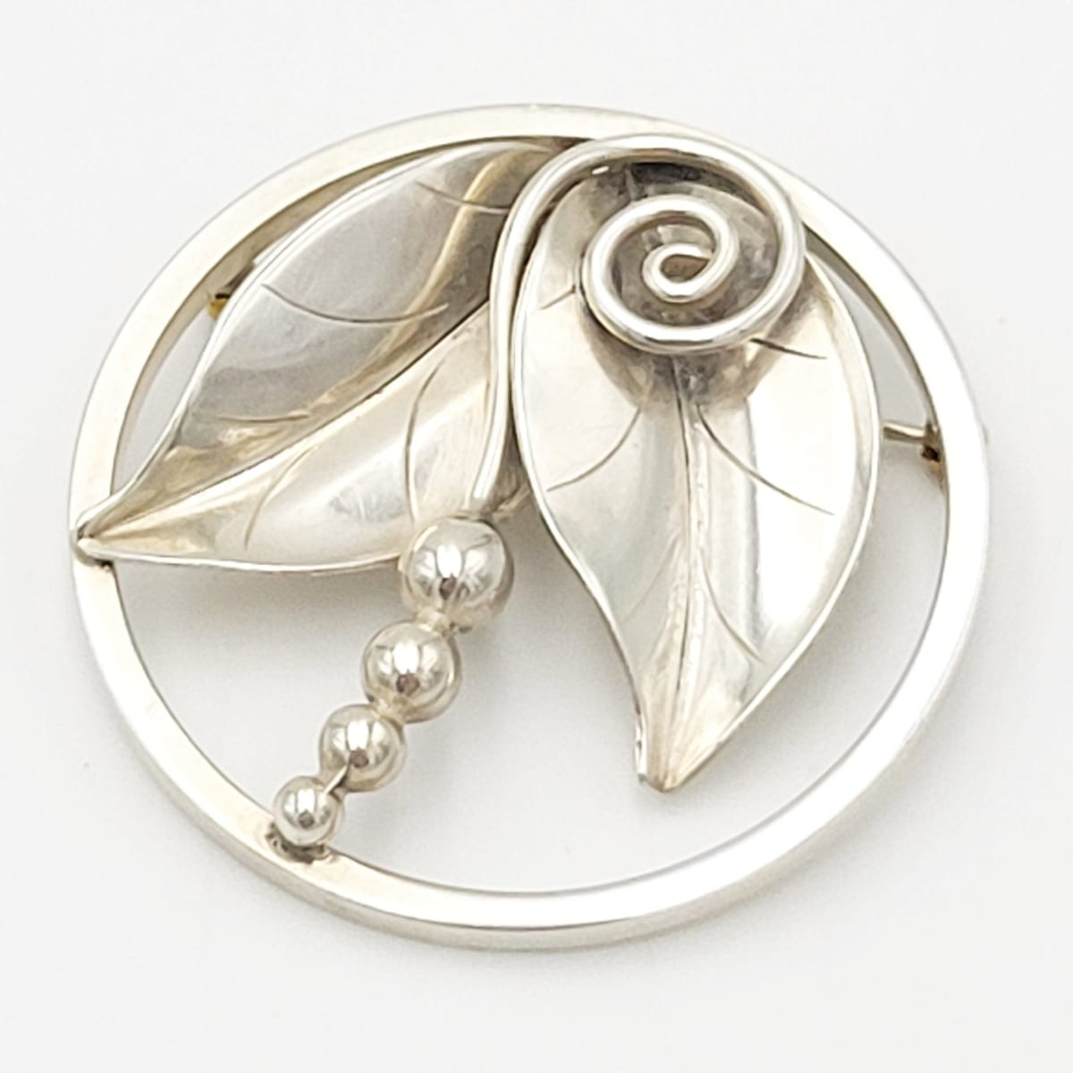 International Sterling Jewelry RARE LaPaglia Georg Jensen Sterling Opening Flower 