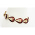 Ivar Holth Jewelry Ivar Holth Norway Sterling & Deep Ruby Red Enamel Art Deco Bracelet 1940s