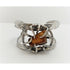 Jacob Hull Jewelry Jacob Hull B&D Denmark 800 Silver & Tigers Eye Modernist Cuff Bracelet 70s-80s
