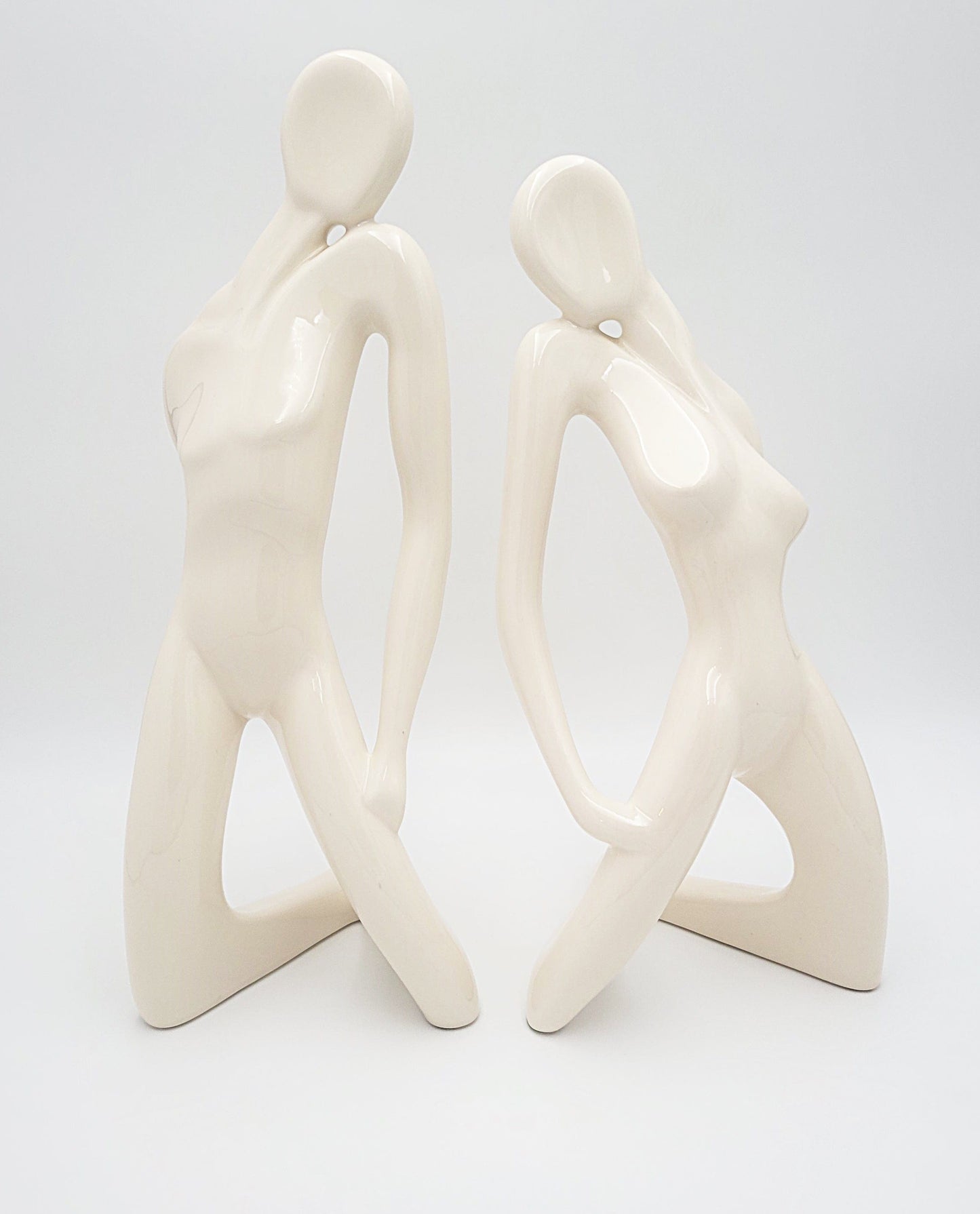 Jaru Sculpture MCM Jaru California Ceramic Abstract Modernist Human Figure TALL Sculpture 1980s