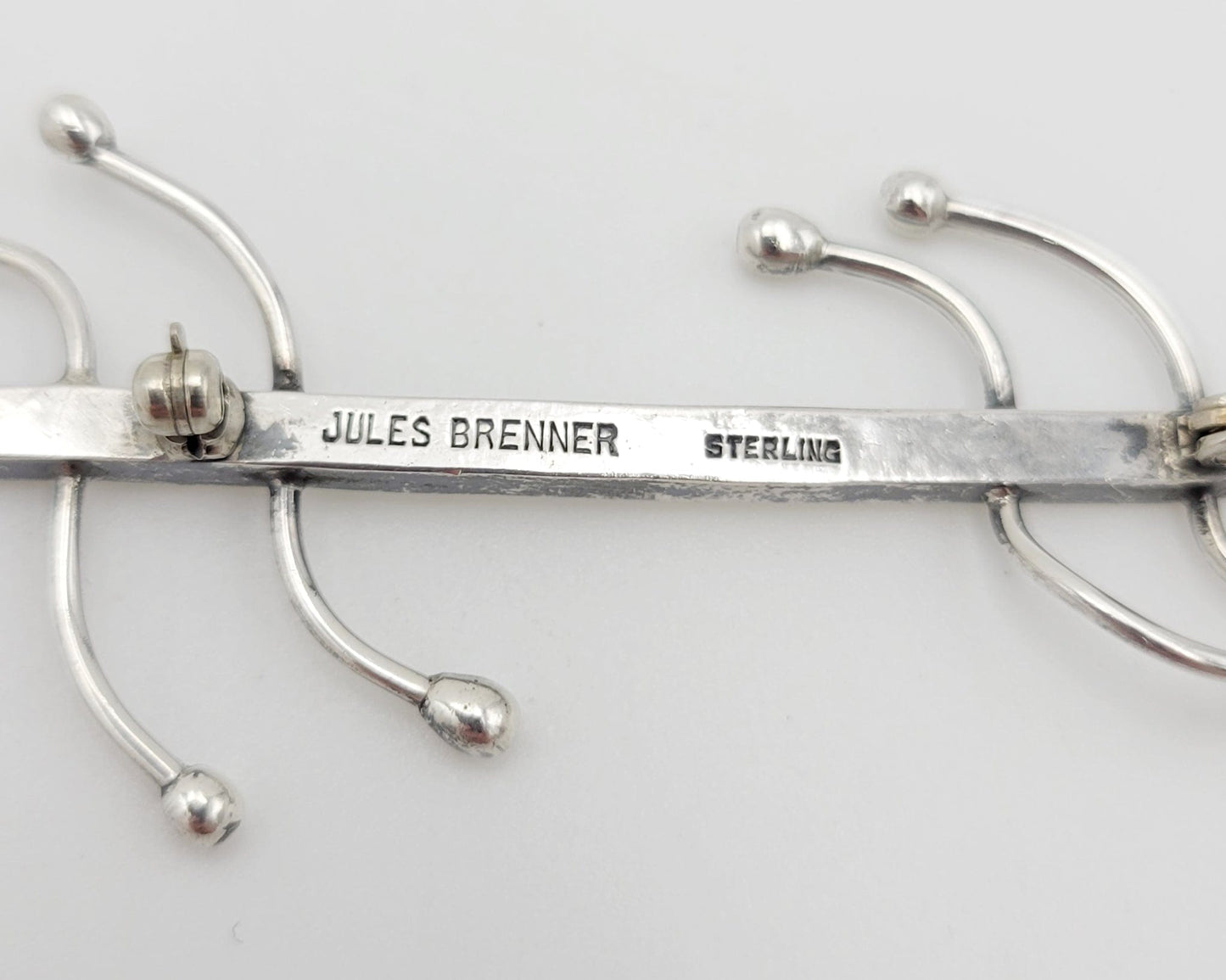 Jules Brenner Jewelry Superb Designer Jules Brenner Sterling Large Biomorphic Lizard Brooch Rare 50s