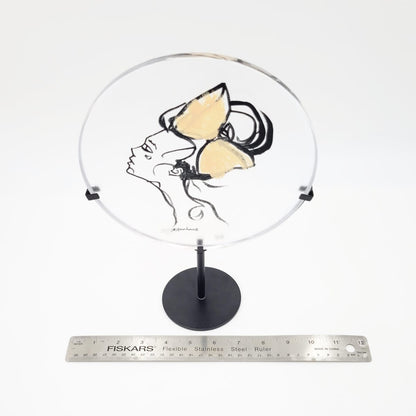 Kosta Boda Sculpture Kosta Boda Sweden Girl with Bandana Art Sculpture