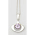 Kultaseppa Salovaara Jewelry Kultaseppa Salovaara Finland Modernist Sterling & Amethyst Pendant Necklace