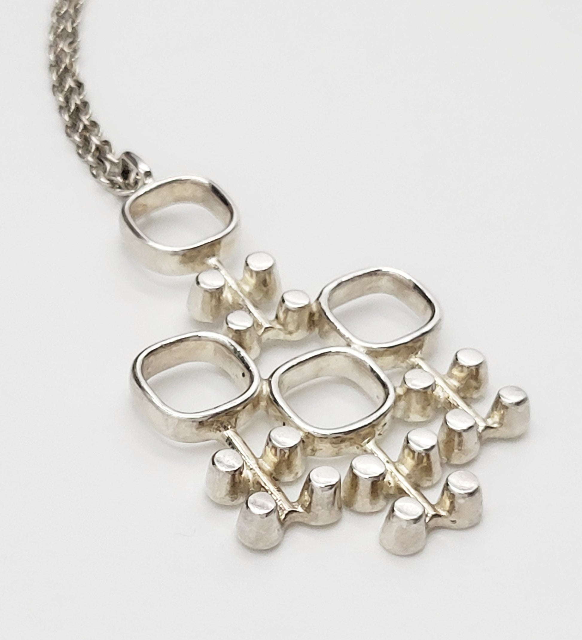 Kultateollisuus Ky Jewelry Jorma Laine Kultateollisuus Ky Finland Sterling Abstract Modernist Necklace 1971