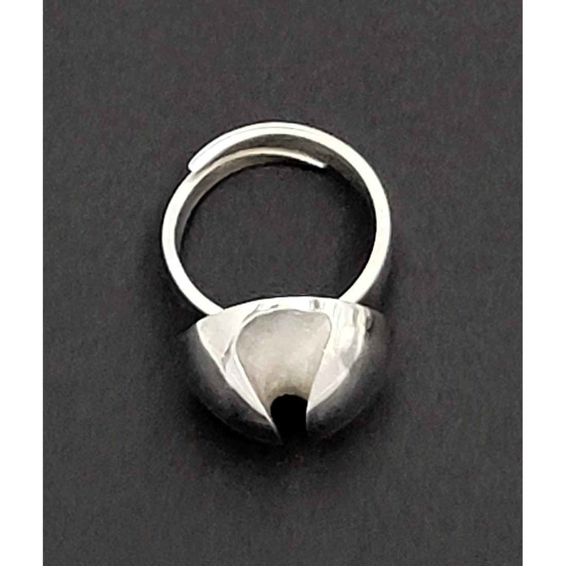 Matti J Hyvarinen Jewelry Matti J Hyvärinen Sirokoru Finland Modernist Sterling Cocktail Ring 1974