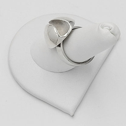 Matti J Hyvarinen Jewelry Matti J Hyvärinen Sirokoru Finland Modernist Sterling Cocktail Ring 1974