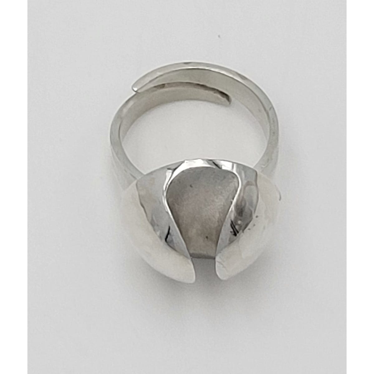 Matti J Hyvarinen Jewelry Matti J Hyvärinen Sirokoru Finland Modernist Sterling Cocktail Ring 1974