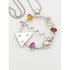 MCM Memphis Style Sterling Necklace Jewelry Artisan Signed Sterling & Stones Abstract Mod 1980&